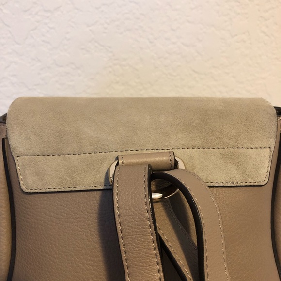 SOLD 🌟 Chloe Small Faye Suede Backpack Motty Grey - Picture 3 of 8